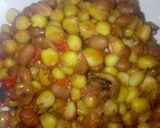 A picture of step 3 of Wet fry Githeri.