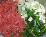 A picture of step 1 of Veg shashilic pakore.