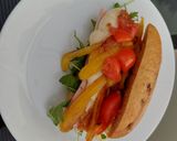 Grillsajtos, sült paprikás szendvics recept fázis 2 fotója