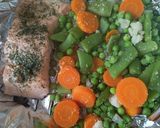 Foto del paso 4 de la receta: Salmón al Vapor con Menestra de Verduras