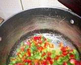 A picture of step 1 of Vegetable turmeric rice.