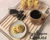 Foto langkah ke 9 dari resep Black Sesame Butter Cookie's.