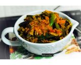 A picture of step 6 of Bhindi/Okra Masala Fry.
