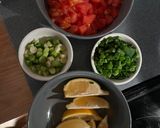 A picture of step 3 of Street cart style chicken bowls.