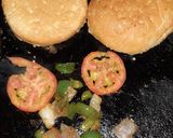 A picture of step 1 of Chappli cheeze burger.