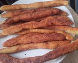 A picture of step 4 of Spicy Garri kokoro.