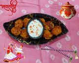 A picture of step 3 of Farali sago appam.
