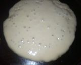 A picture of step 3 of Butter Milk pancake with caramel sauce.