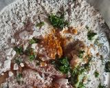 A picture of step 4 of Palak paratha (spinach paratha).