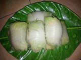 Sawi Gulung Isi Tahu Saus Asam Manis