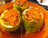 Foto del paso 3 de la receta: Calabacín relleno de zanahoria y champiñones