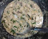 A picture of step 4 of Yogurt and mint chicken.