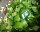 A picture of step 7 of Spicy BBQ chicken ricewith stir fry vegetables.