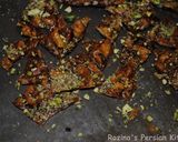 A picture of step 12 of Persian honey-saffron walnuts brittle(سوهان عسلی گردویی).