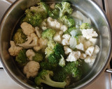 Foto del paso 1 de la receta: Sopa de brócoli y coliflor
