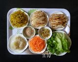 Hình bước làm 1 của món Bì cuốn chay