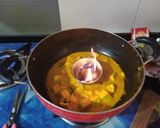 A picture of step 4 of Smoked Butter Paneer.
