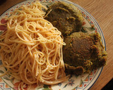 Foto del paso 10 de la receta: Hamburguesas falsas de garbanzos y  spaguettis con mayonesa de ajo
