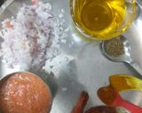 A picture of step 1 of Bhindi do pyaza.