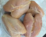 A picture of step 1 of Chicken Soup.