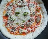 Foto langkah ke 6 dari resep Pizza saus bolognese all homemade.