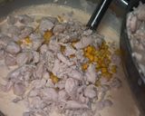 Foto del paso 4 de la receta: Quiche de pollo, choclo y champiñones