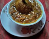 A picture of step 6 of Bengali lunch thali.