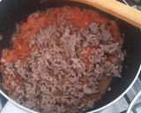 Foto del paso 2 de la receta: Tallarines rojos de carne c/ crema huancaina