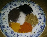 A picture of step 2 of Alootarkari and puri.
