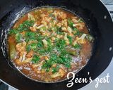 A picture of step 2 of Gobhi Manchurian.
