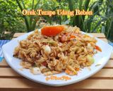Foto langkah ke 3 dari resep Orek Tempe Udang Rebon.