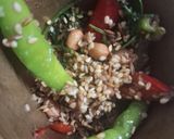 A picture of step 6 of Sweet Potato And Kand Thecha Chaat.
