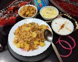 A picture of step 5 of Sesame seeds Potato subji in Falahari Thali Platter.