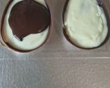 Foto del paso 3 de la receta: Huevos De Pascua Tableta Con Chocolate Negro, Blanco, Dulce De Leche Y Rocklets Estilo Bajoneros