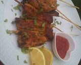 A picture of step 4 of Five ingredients Quick Fish tikka.