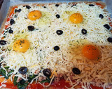 Foto del paso 3 de la receta: Pizza de atún, espinacas y huevo