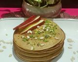 A picture of step 6 of Apple Cinnamon Pancakes.