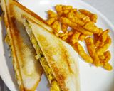 A picture of step 4 of Sweetcorn sandwich.