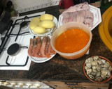 Foto del paso 1 de la receta: Rape al horno con chirlas y gambones