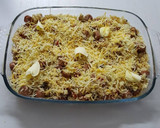 Foto del paso 5 de la receta: Arroz con Frankfurt gratinado