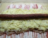 Kolbászos savanyú káposztával töltött karaj recept fázis 3 fotója