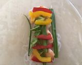 A picture of step 4 of California Farm Fresh Shrimp Spring Roll.
