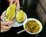 बैगन मटर वोट (Baingan matar boat recipe in Hindi) रेसिपी चरण 3 फोटो
