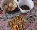 عکس مرحله 4 از دستور برنج سرخ شده به سبک رستوران چینی