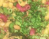 A picture of step 5 of Vegetables macroni.