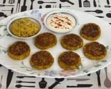 A picture of step 8 of "Aloo Paneer Tikkis & Stuffed Parathas".