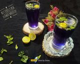 A picture of step 7 of Butterfly Pea Flower Mojito.
