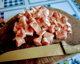 Foto del paso 1 de la receta: Costilla con tortiglioni a la puttanesca