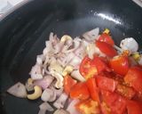 A picture of step 6 of Kadai Paneer.