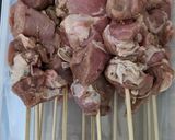 A picture of step 4 of Grilled Lamb kebabs.